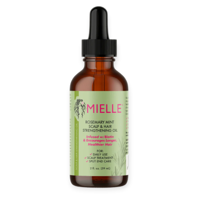 MIELLE ORGANICS ROSEMARY MINT LIGHT SCALP & HAIR OIL 2OZ.