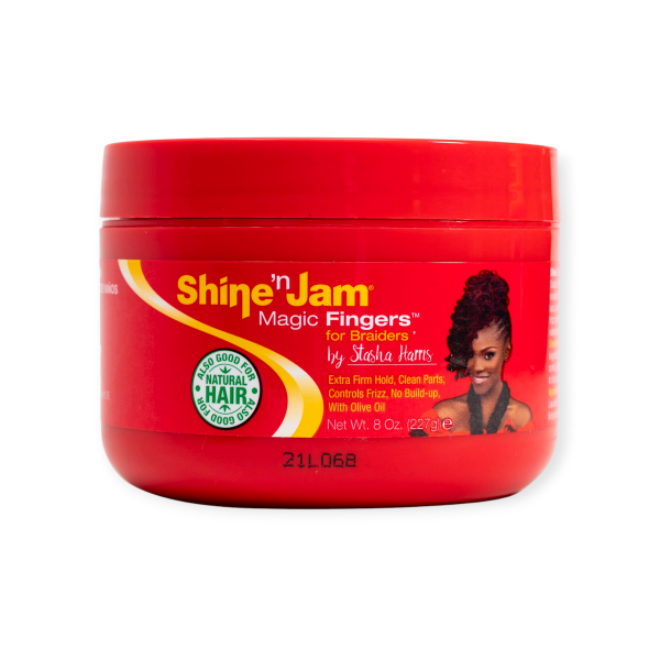 SHINE-N-JAM MAGIC FINGERS GEL FOR BRAIDS 8OZ