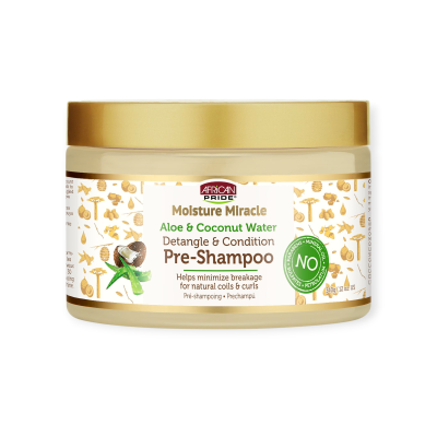 AFRICAN PRIDE MOISTURE MIRACLE DETANGLE & CONDITION PRE-SHAMPOO 355ML